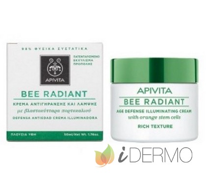 BEE RADIANT CREMA ILUMINADORA TEXTURA RICA CON CÉLULAS MADRE DE TALLO DE NARANJO