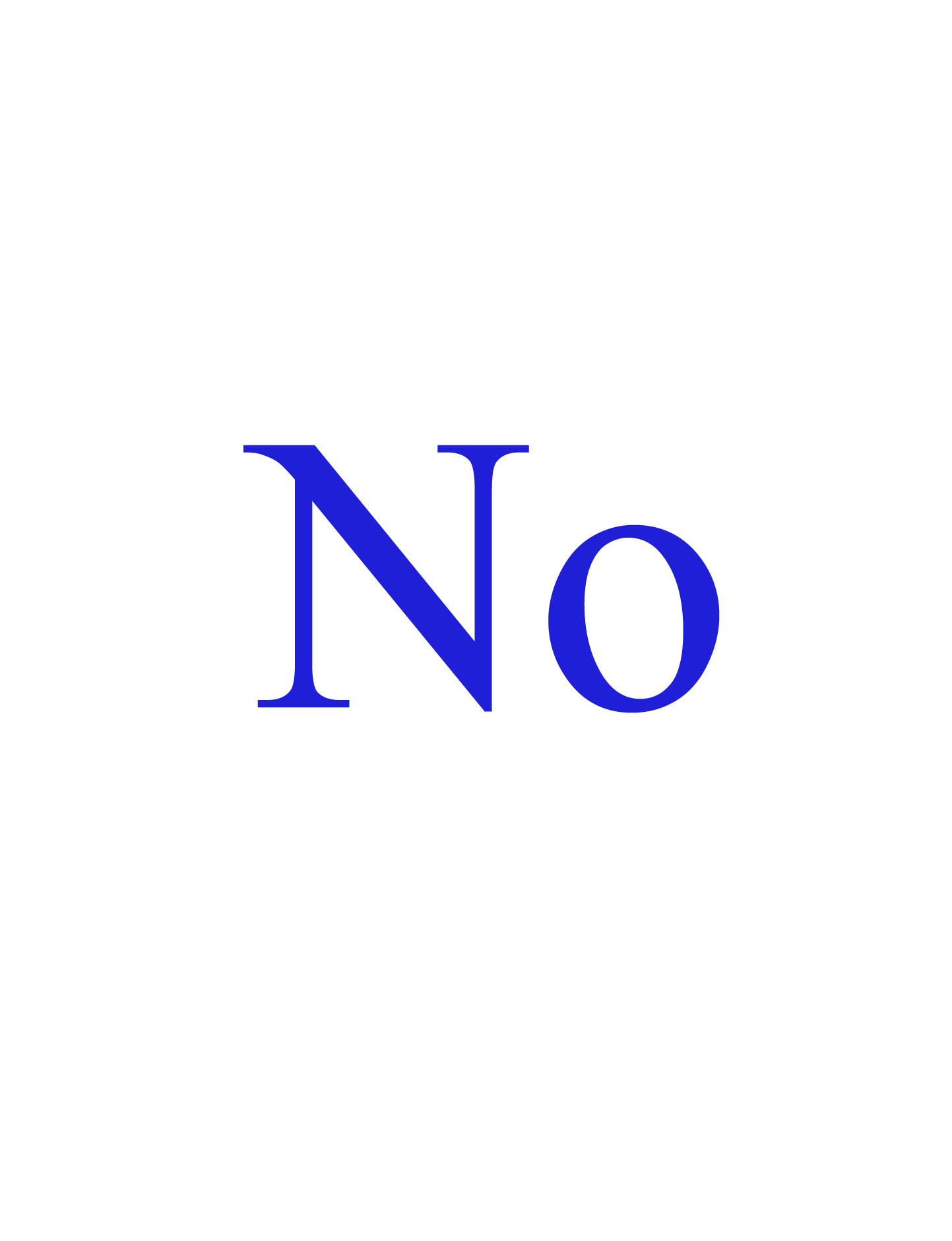 No No