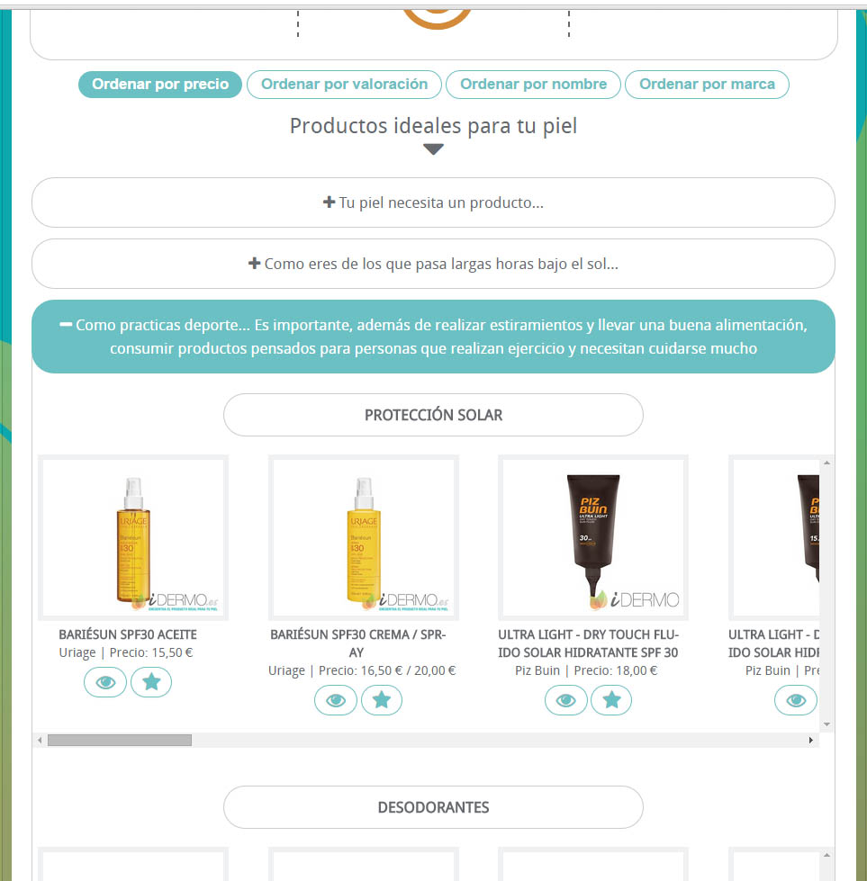 Resultados análisis iDermoSKIN