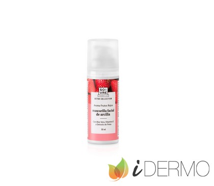 MASCARILLA FACIAL DE ARCILLA FRUTOS ROJOS MASCARILLA FACIAL DE ARCILLA FRUTOS ROJOS