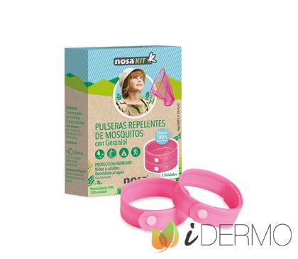 PULSERAS REPELENSTES DE MOSQUITOS ROSAS