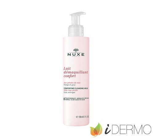 LECHE DESMAQUILLANTE CONFORT CON PÉTALOS DE ROSA LECHE DESMAQUILLANTE CONFORT CON PÉTALOS DE ROSA
