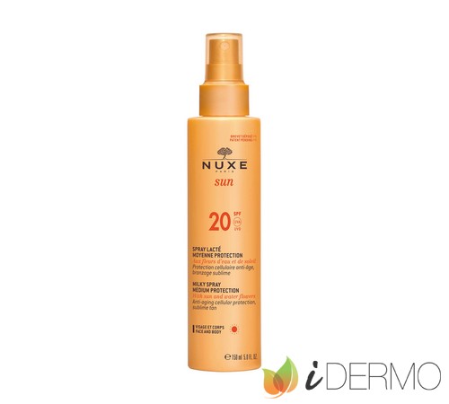 NUXE SUN LECHE CORPORAL Y FACIAL EN SPRAY PROTECCIÓN MEDIA SPF 20 NUXE SUN LECHE CORPORAL Y FACIAL EN SPRAY PROTECCIÓN MEDIA SPF 20