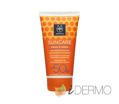 LECHE PROTECTORA SOLAR PARA EL ROSTRO Y EL CUERPO SPF 50