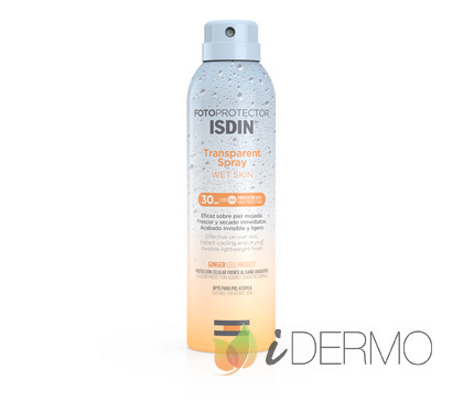 FOTOPROTECTOR ISDIN TRANSPARENT SPRAY WET SKIN SPF 30 FOTOPROTECTOR ISDIN TRANSPARENT SPRAY WET SKIN SPF 30