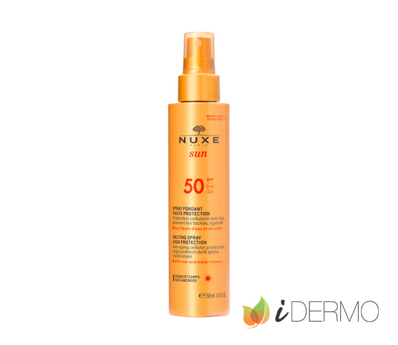 NUXE SUN - SPRAY FUNDENTE PARA ROSTRO Y CUERPO ALTA PROTECCIÓN SPF 50