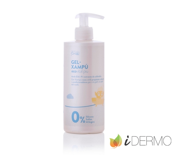 ECOVITAL PIU GEL-CHAMPÚ CON OMEGAS Y EXTRACTO DE CALÉNDULA