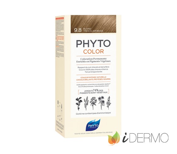 PHYTOCOLOR 9.8 RUBIO BEIGE MUY CLARO