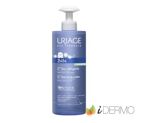 Pack Uriage Bebe 1er Agua Limpiadora 1000ml + 1era Crema Lavante