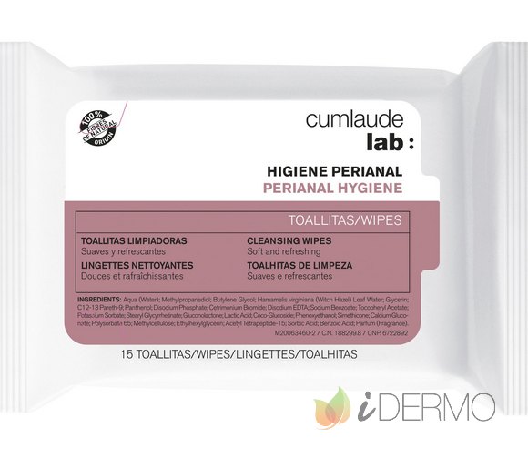 CUMLAUDE LAB TOALLITAS PERIANALES LIMPIADORAS 15 UDS