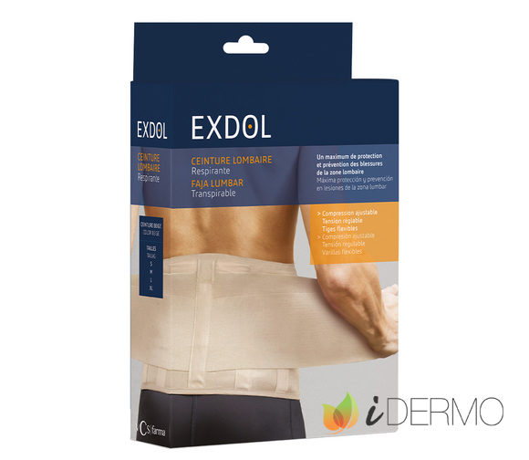 FAJA LUMBAR ELÁSTICA BEIGE