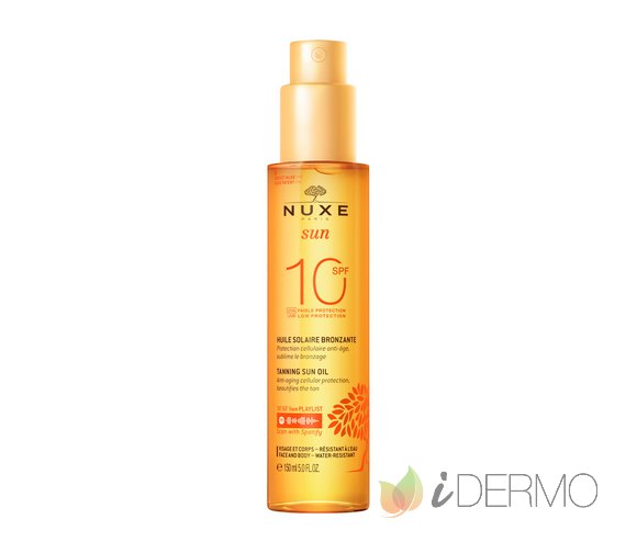 NUXE SUN ACEITE BRONCEADOR ROSTRO Y CUERPO SPF 10 150ML