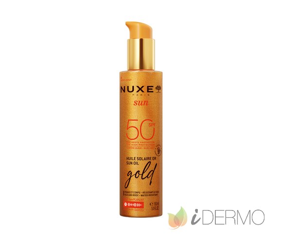 NUXE SUN ACEITE BRONCEADOR GOLD ROSTRO Y CUERPO SPF 50 150ML