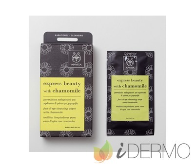 EXPRESS BEAUTY TOALLITA LIMPIADORA PARA FACIAL & OJOS CON CAMOMILA EXPRESS BEAUTY TOALLITA LIMPIADORA PARA FACIAL & OJOS CON CAMOMILA