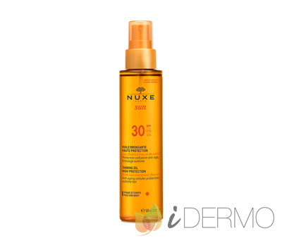 ACEITE BRONCEADOR PARA ROSTRO Y CUERPO ALTA PROTECCIÓN SPF 30 ACEITE BRONCEADOR PARA ROSTRO Y CUERPO ALTA PROTECCIÓN SPF 30