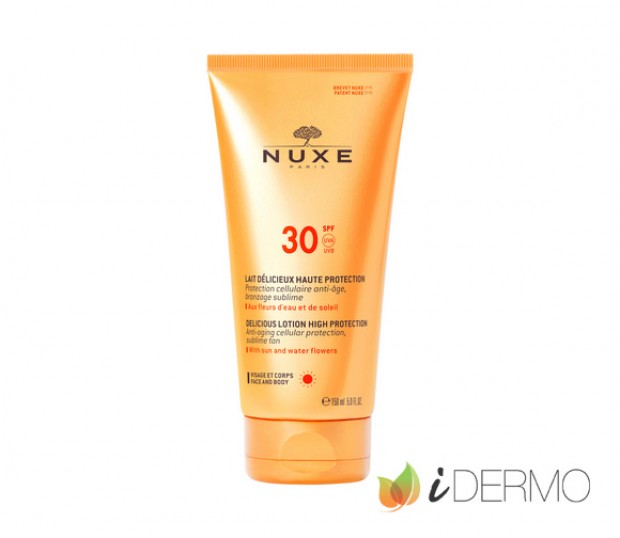 NUXE SUN - LOCIÓN DELICIOSA ALTA PROTECCIÓN PARA ROSTRO Y CUERPO SPF 30