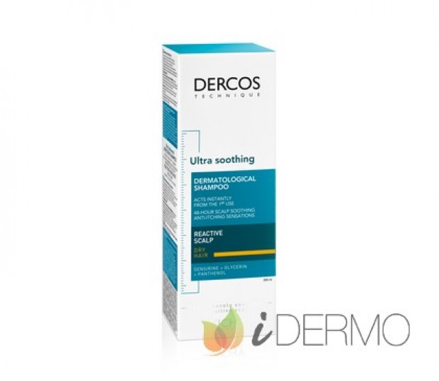 DERCOS TECHNIQUE CHAMPÚ ULTRACALMANTE SECO