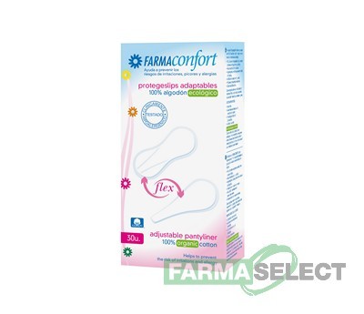 Protegeslips de Algodón Farmaconfort Adaptables Flex 30 U