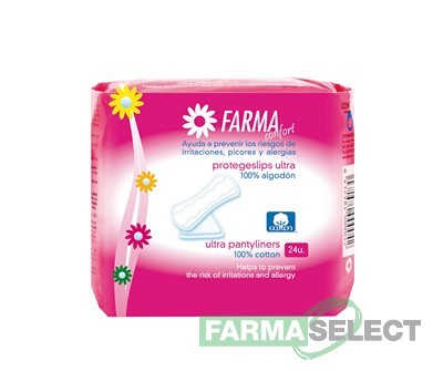 Protegeslips de Algodón Farmaconfort Ultrafinos 24 U