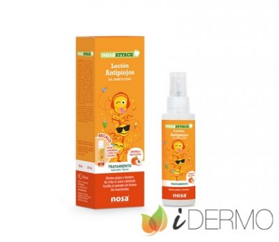 LOCIÓN ANTIPIOJOS 5% DIMETICONA AROMA MELOCOTÓN