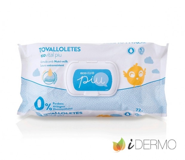 ECOVITAL PIU TOALLITAS HIDRATANTES Y DERMOPROTECTORAS