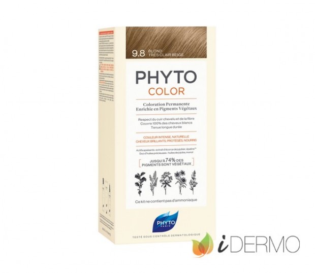 PHYTOCOLOR 9.8 RUBIO BEIGE MUY CLARO