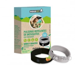 PULSERAS REPELENTES MOSQUITOS NEGRA | GRIS