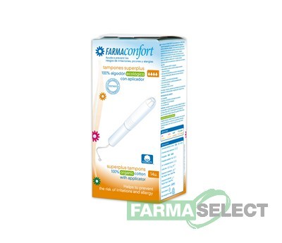 Tampones de Algodón con aplicador Farmaconfort Super Plus 14 U