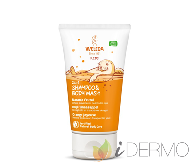 2 EN 1 CHAMPÚ Y GEL DE DUCHA NARANJA FRUTAL