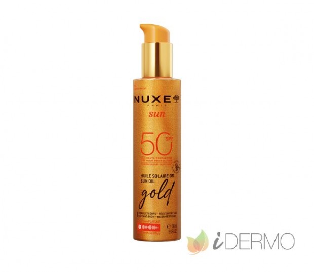 NUXE SUN ACEITE BRONCEADOR GOLD ROSTRO Y CUERPO SPF 50 150ML