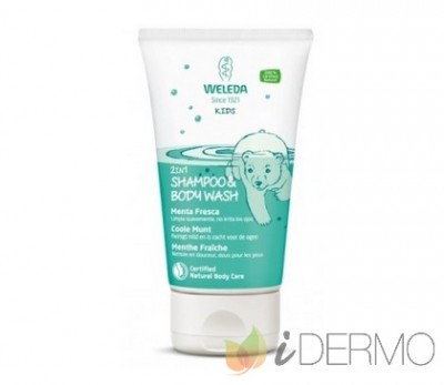 2 EN 1 CHAMPÚ Y GEL DE DUCHA MENTA FRESCA